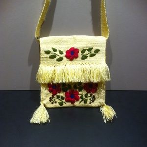 BOHO STYLE EMBROIDERED CROSS BODY BAG